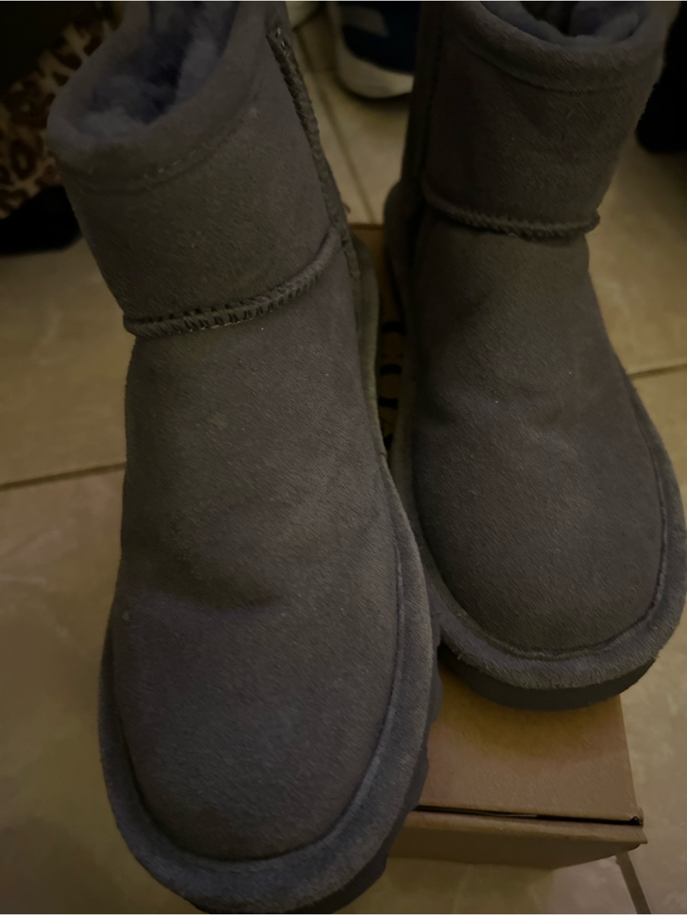 BearPaw Kids Winter Boots in Dark Gray